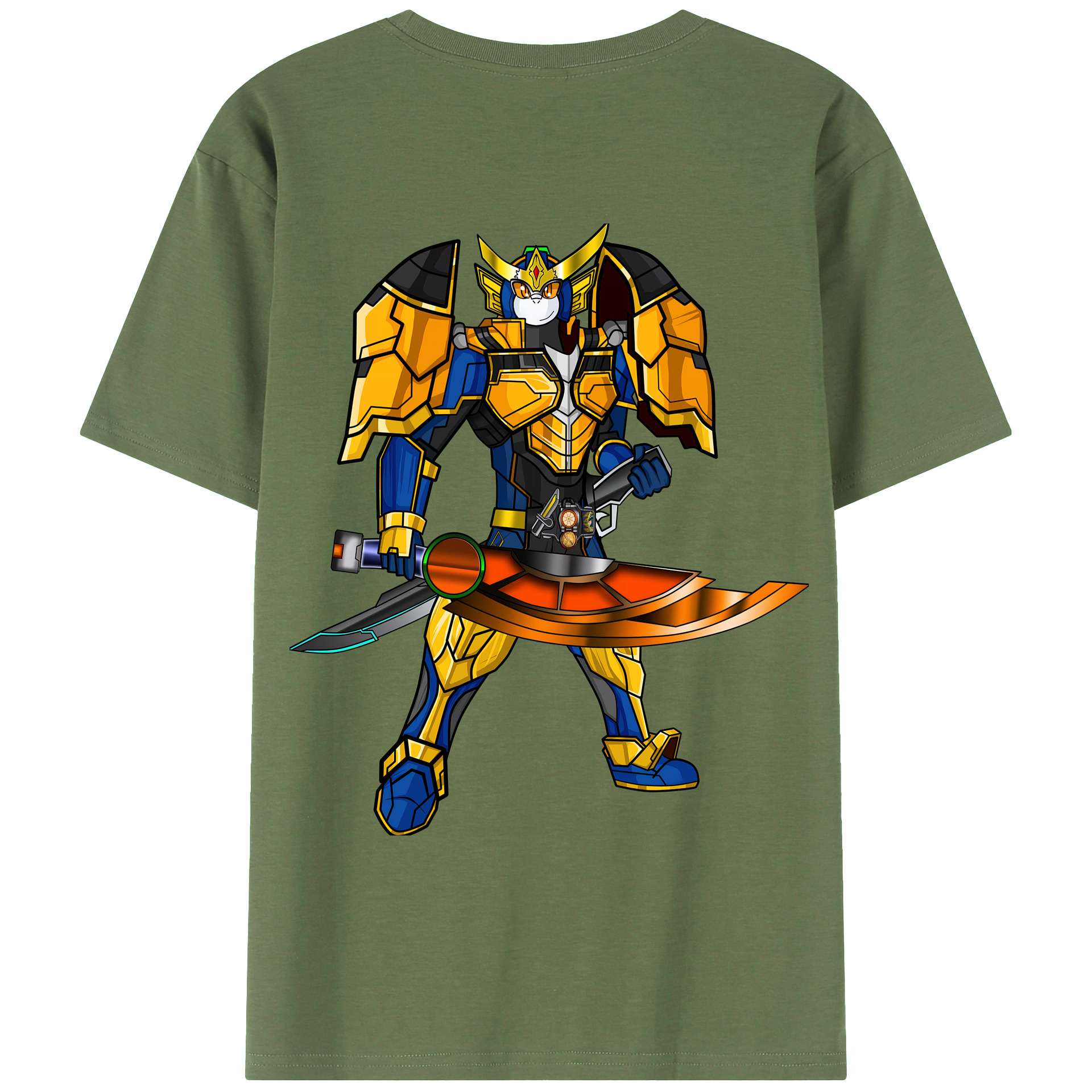 （画像用） Digimon デジタルモンスター/デジモン 綿100％ メンズ半袖Tシャツ（バックプリント） 通気性